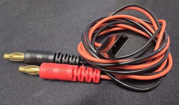 Futaba Spektrum Receiver Battery charge lead with 4mm Gold connectors