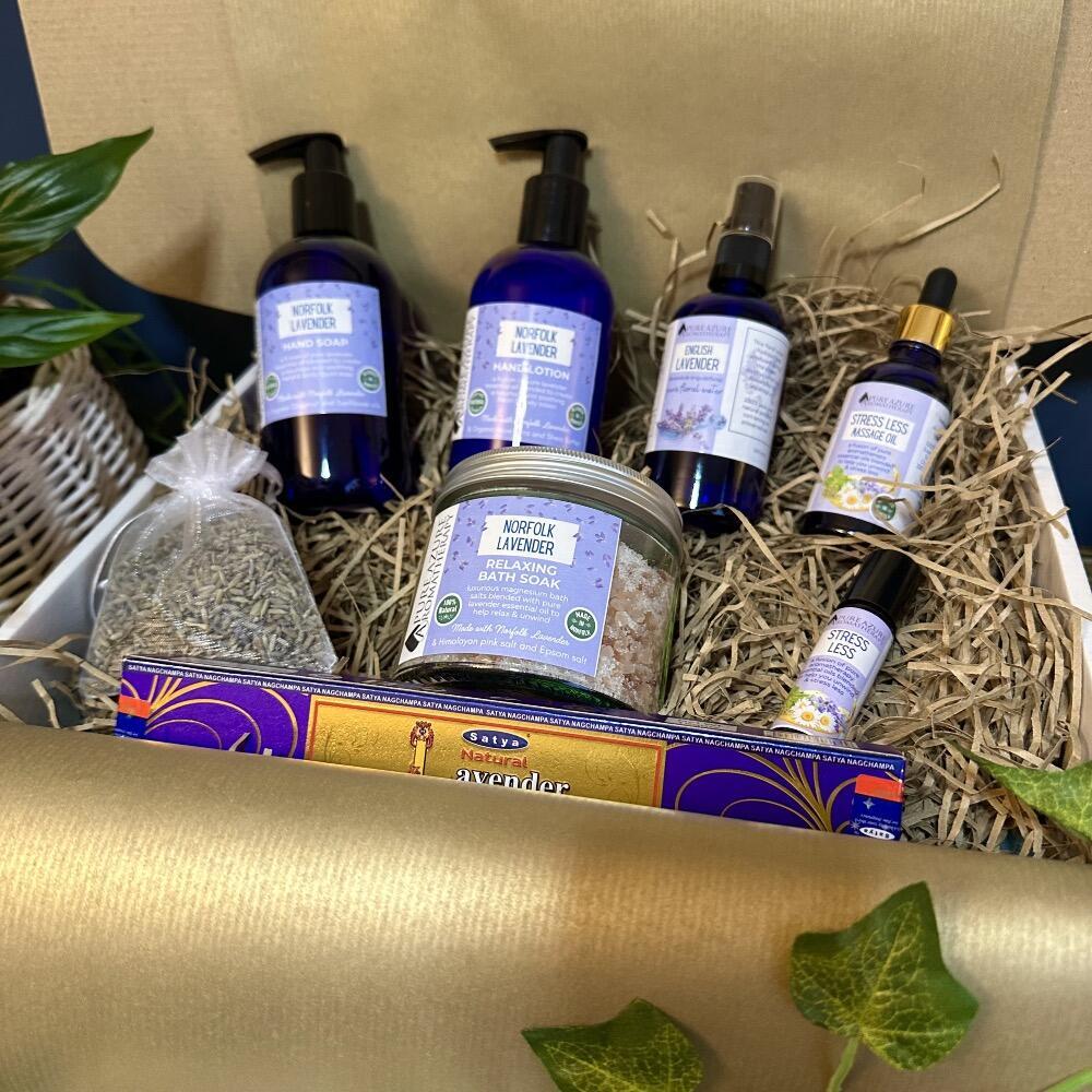 Luxury lavender relaxation hamper