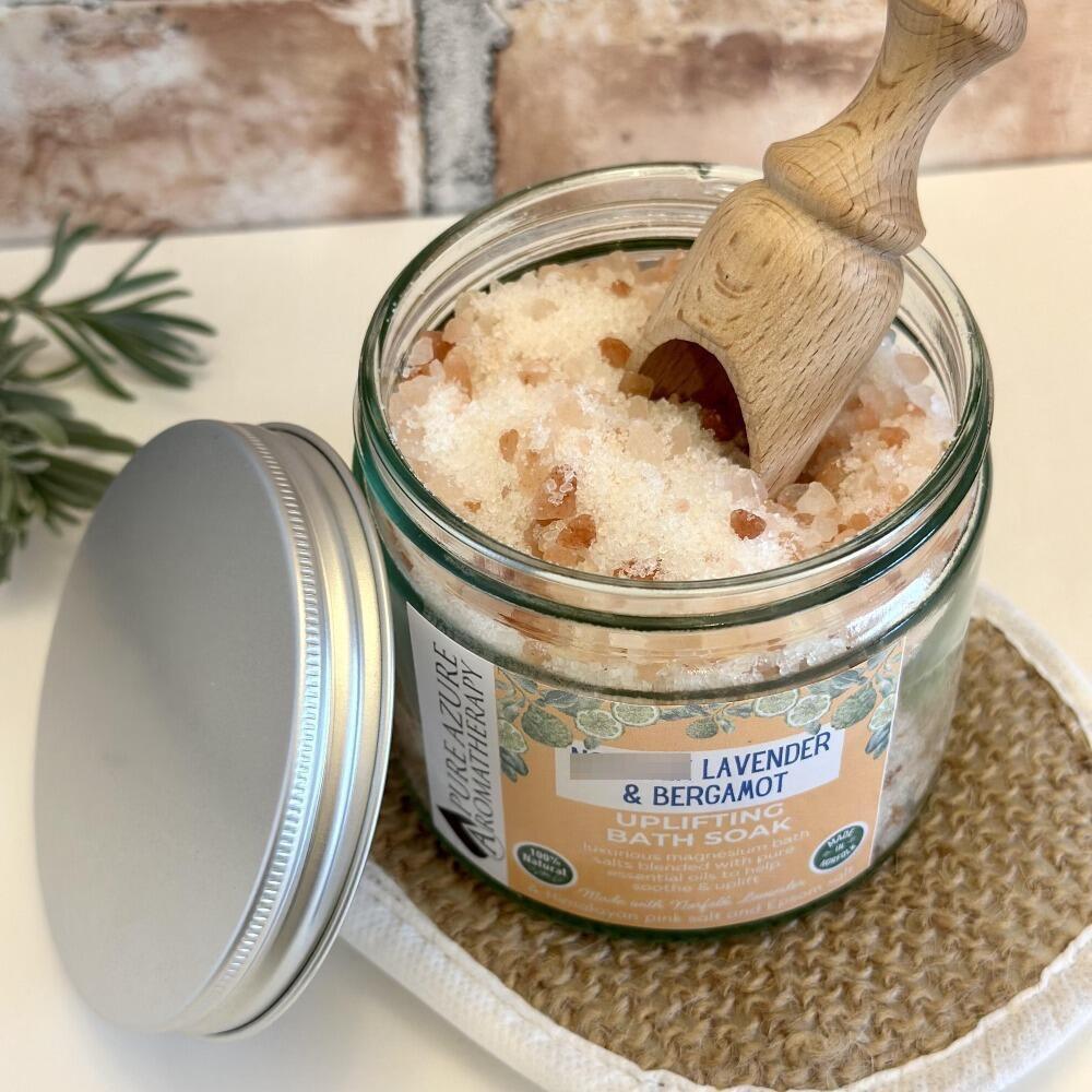 lavender and bergamot magnesium bath salts