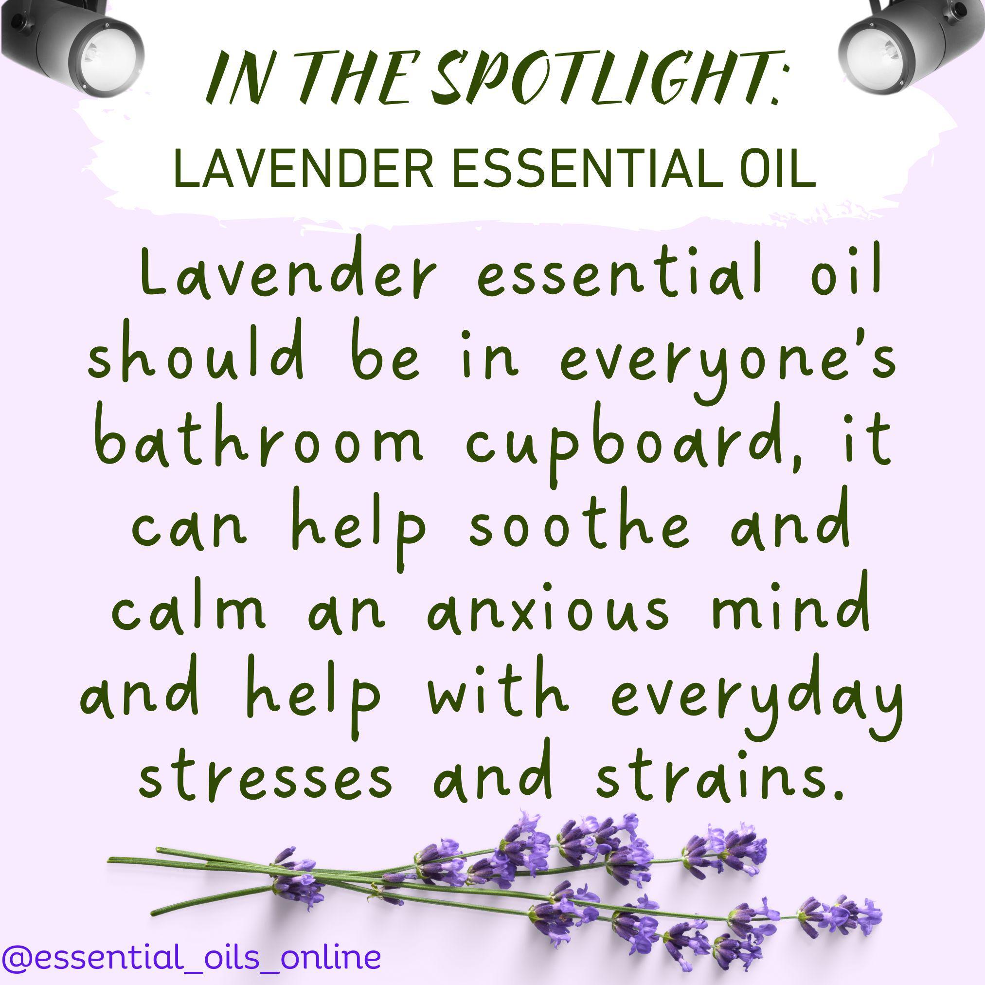 Lavender essential oil tip