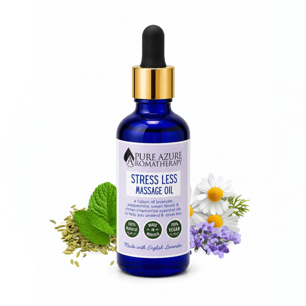 Stress less massage oil pure azure