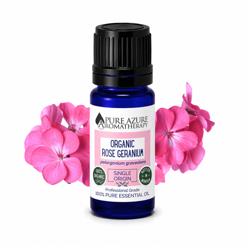 Organic Rose Geranium essential oil Pure Azure