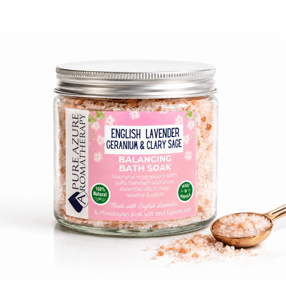 Geranium Lavender and clary sage - Balancing Magnesium Bath Soak