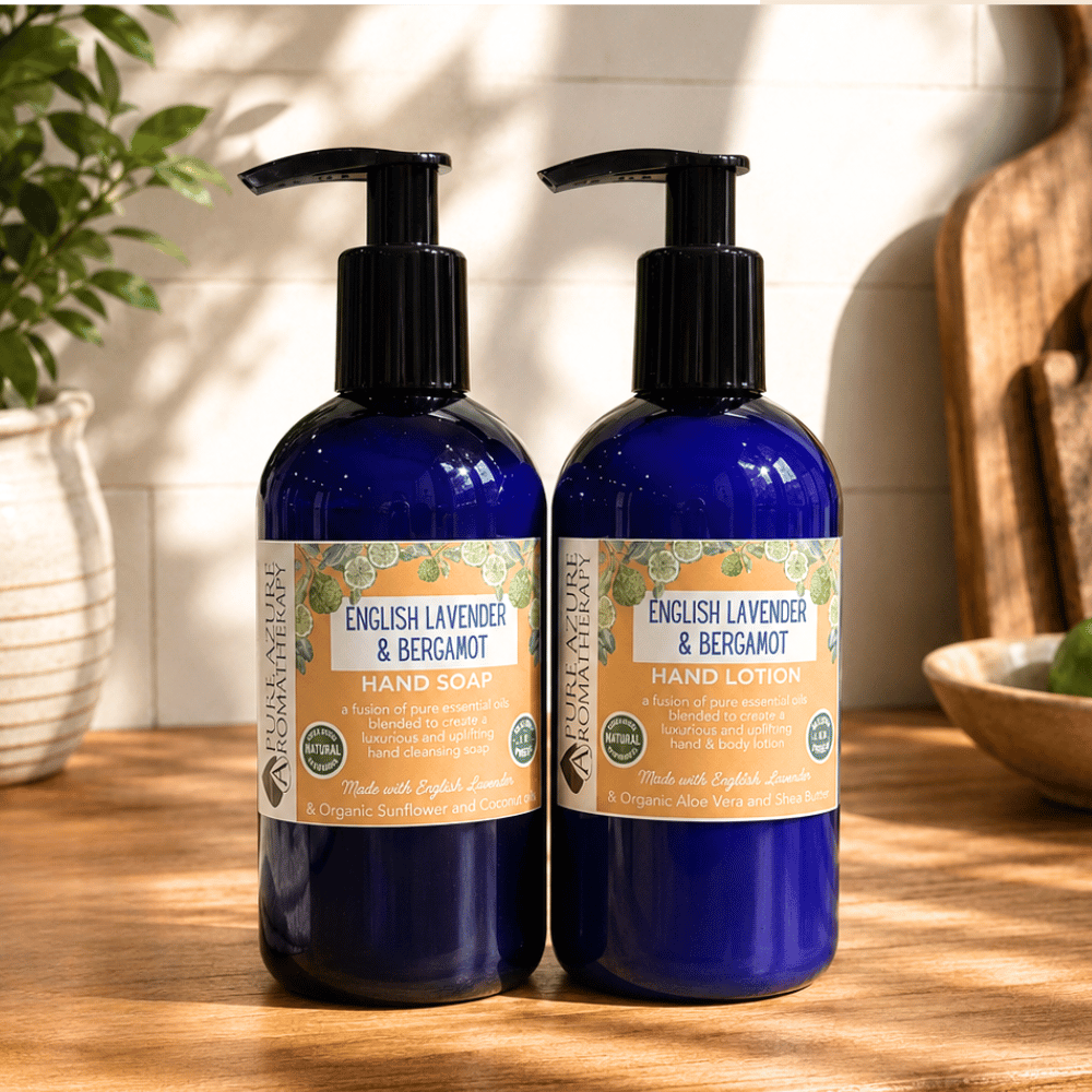 English Lavender & Bergamot Liquid Natural Hand Soap and Hand Lotion Set