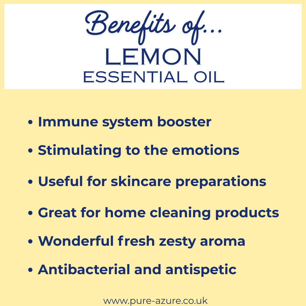 Organic lemon essential oil benefits