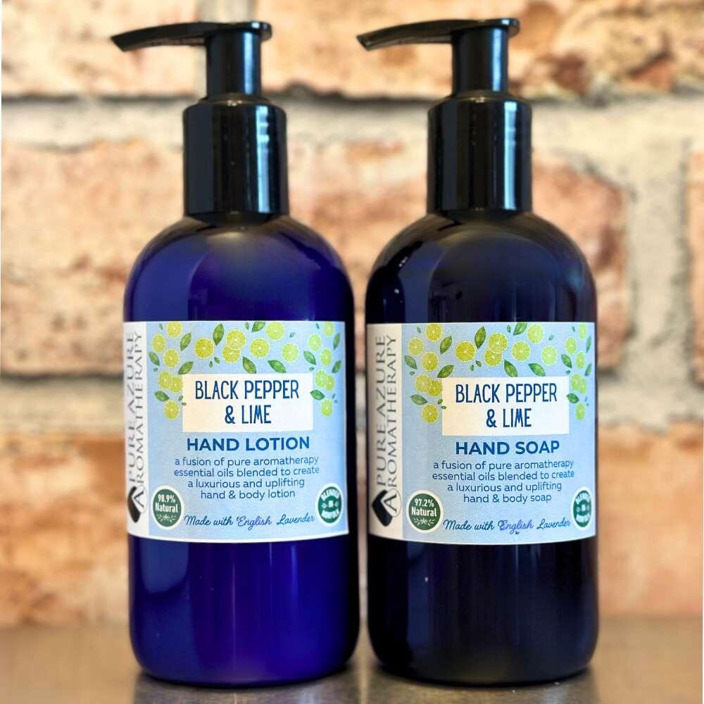 Black Pepper & Lime Soap and Lotion Set