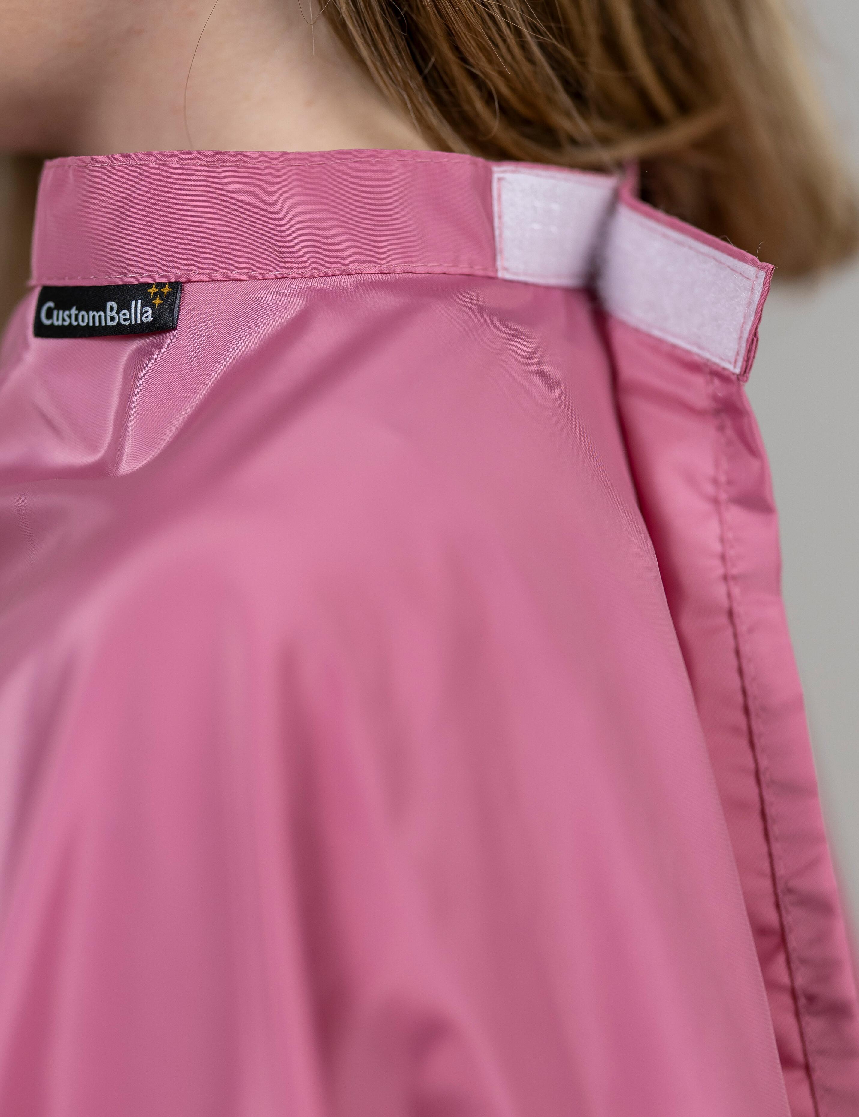 rose gold children's hair cutting capelet for chic styling spaces
