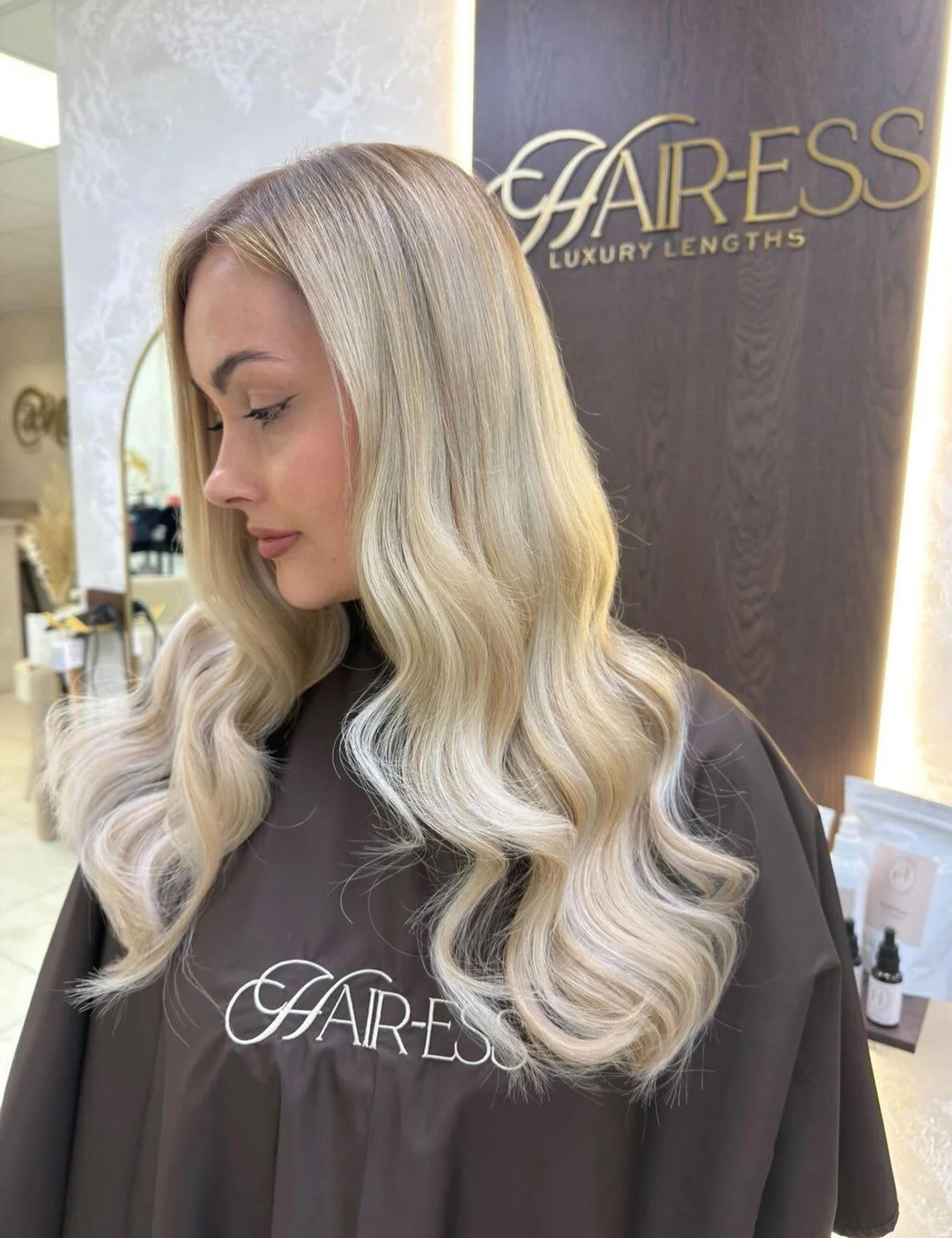 Elegant chocolate hair salon cape tailored for elite beauty businesses