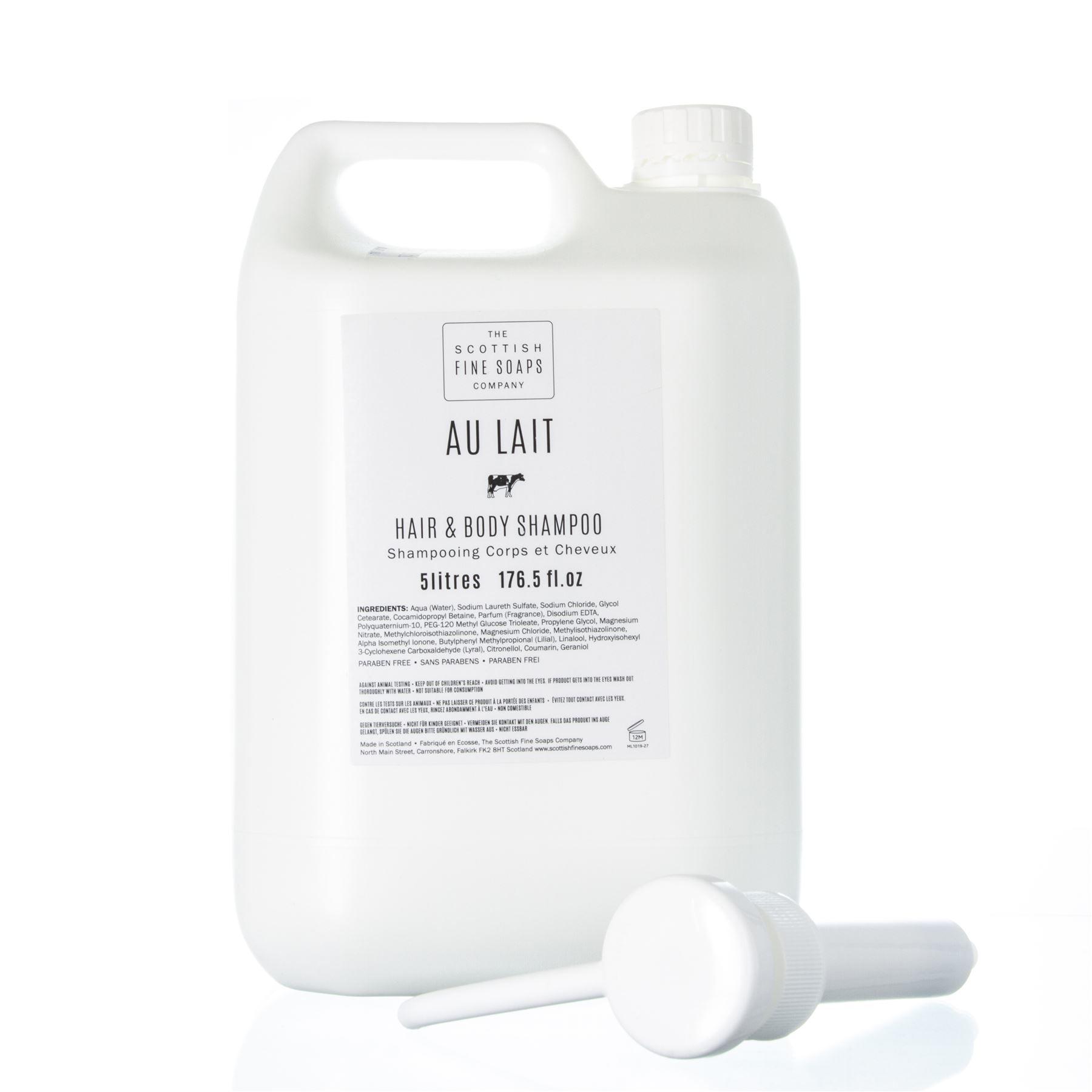 Scottish Fine Soaps Commercial Au Lait Hair Body Wash Refill