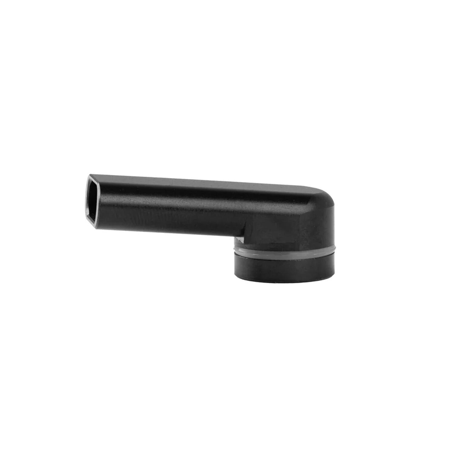 Limelight Frolic Fold‑Out Mouthpiece in black Ultem, shown on a white background.