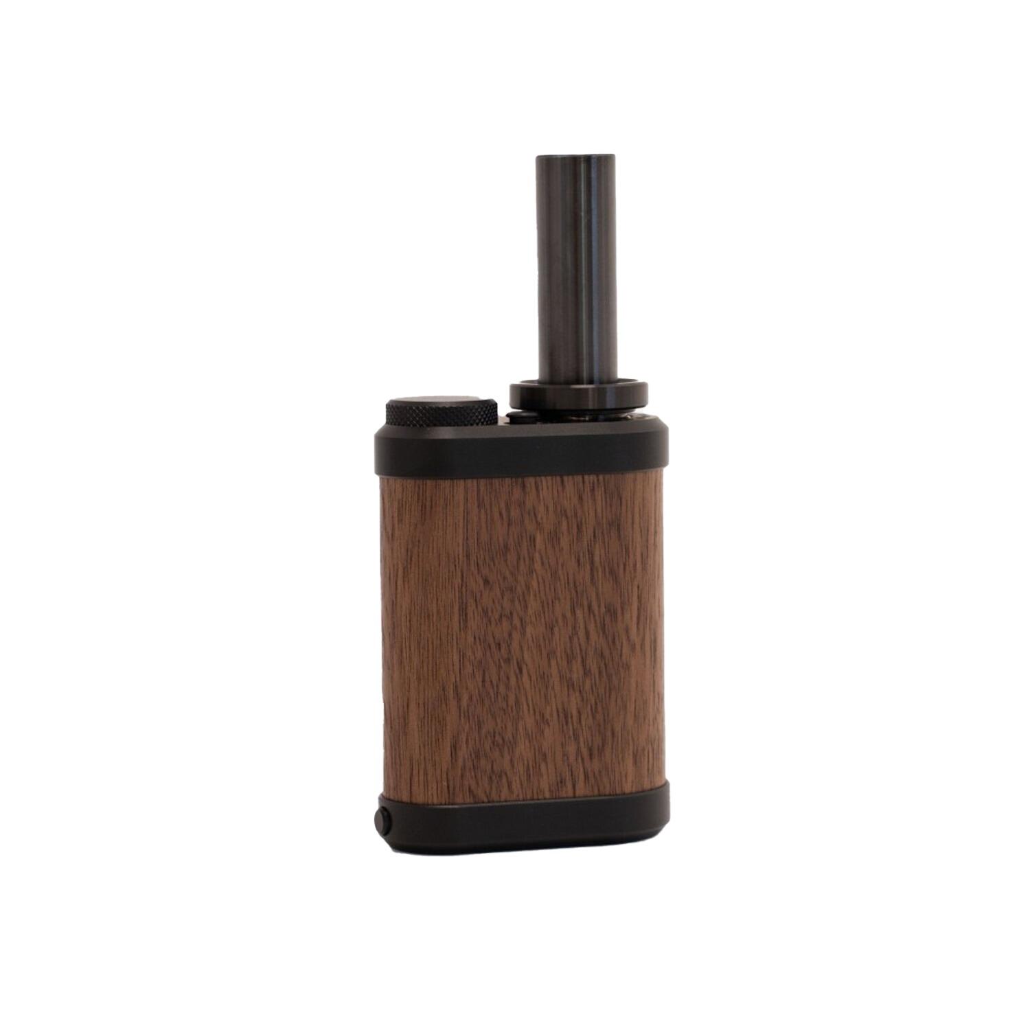 Tinymight 2 Black Walnut vaporizer – side profile showing wooden body and airflow design