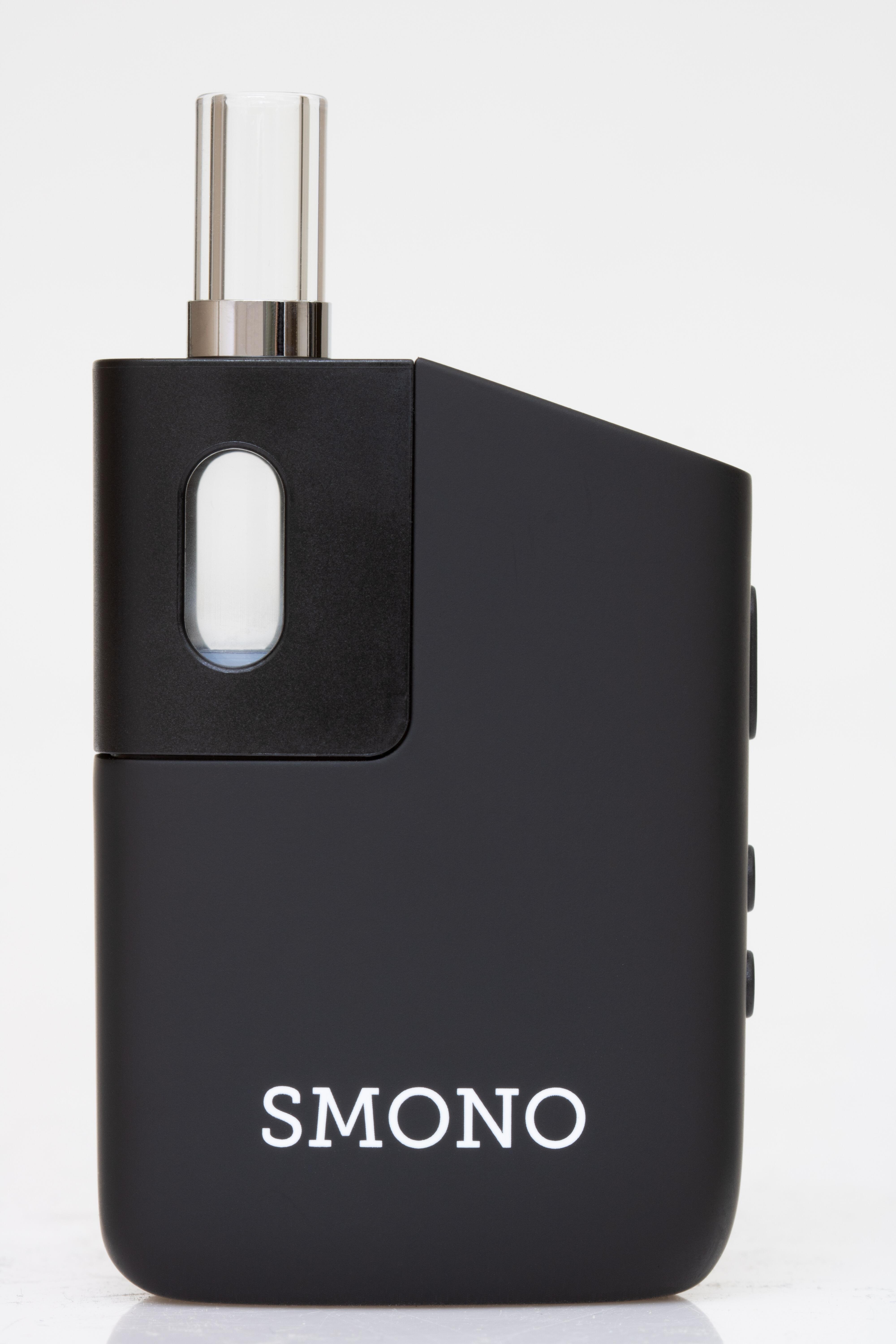 Smono 3 Vaporizer close-up showing ceramic chamber and OLED display