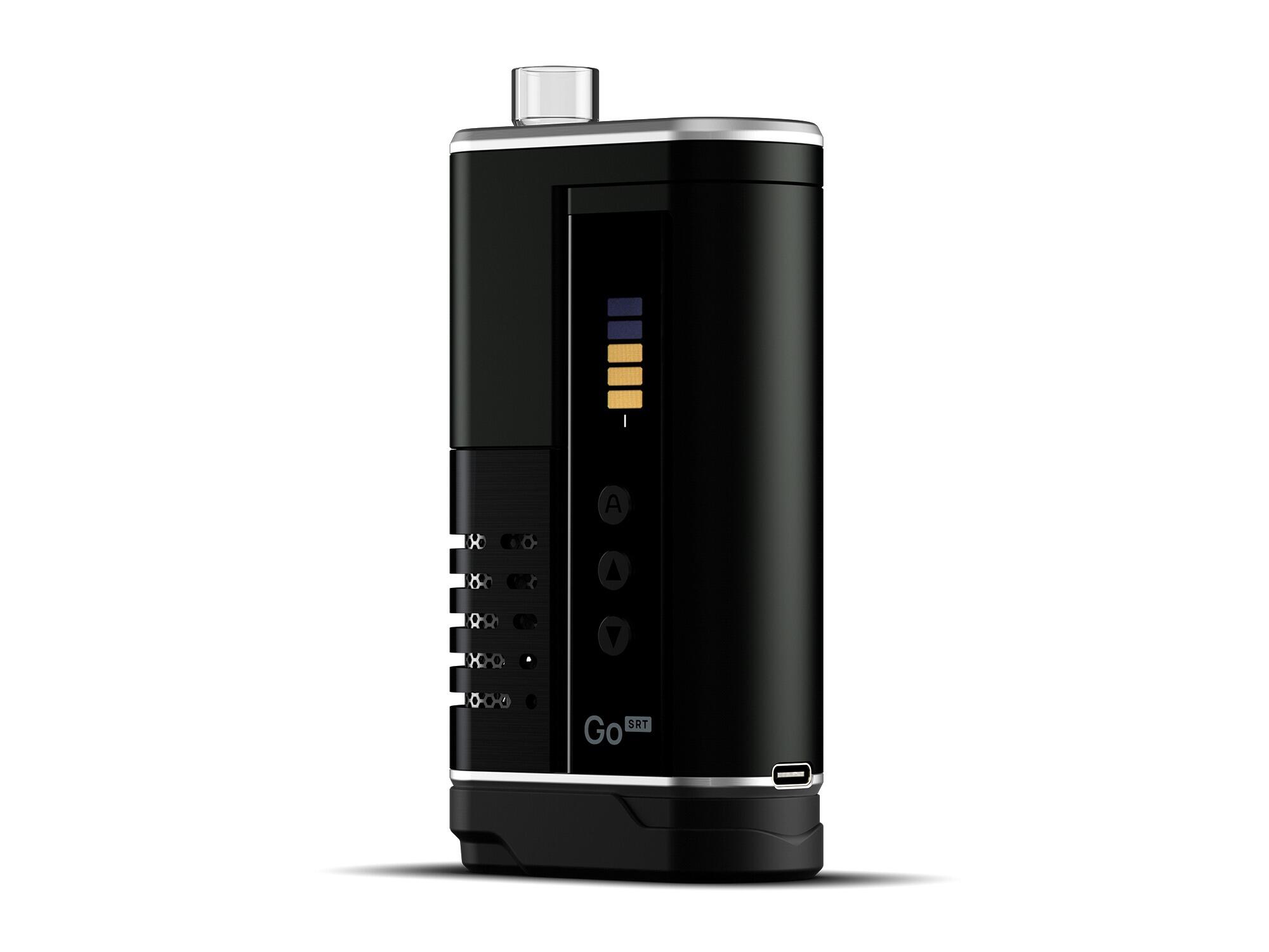 Side view of Arizer Go SRT Portable Vaporizer highlighting compact pocket‑ready shape