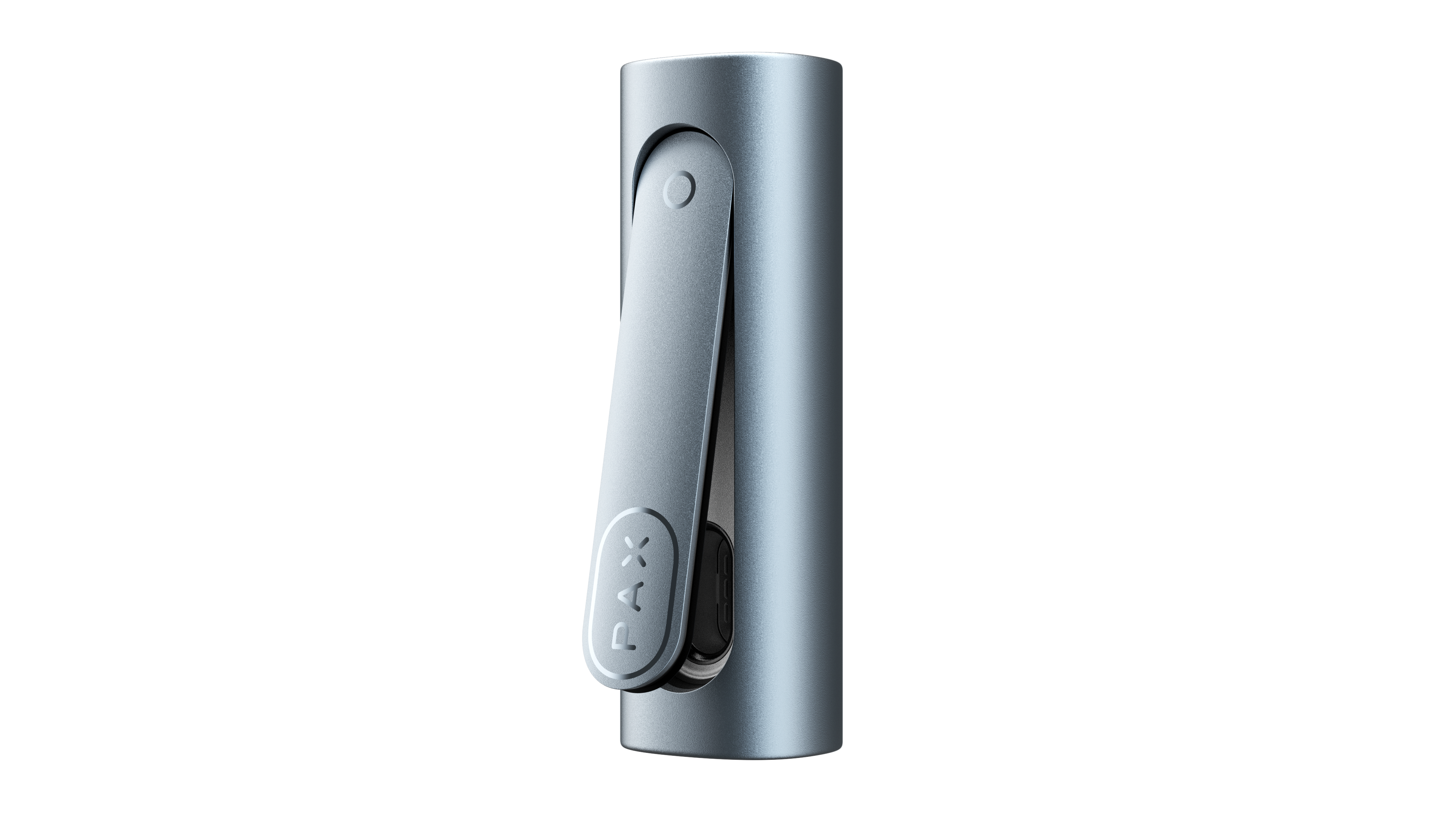 Pax Flow Blue Haze vaporizer – angled perspective showing sleek design