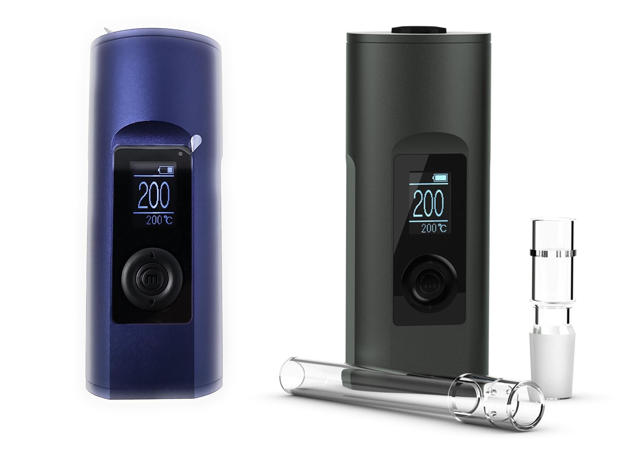 Arizer Solo 2 Portable Vaporizer – Blue and Black models side by side