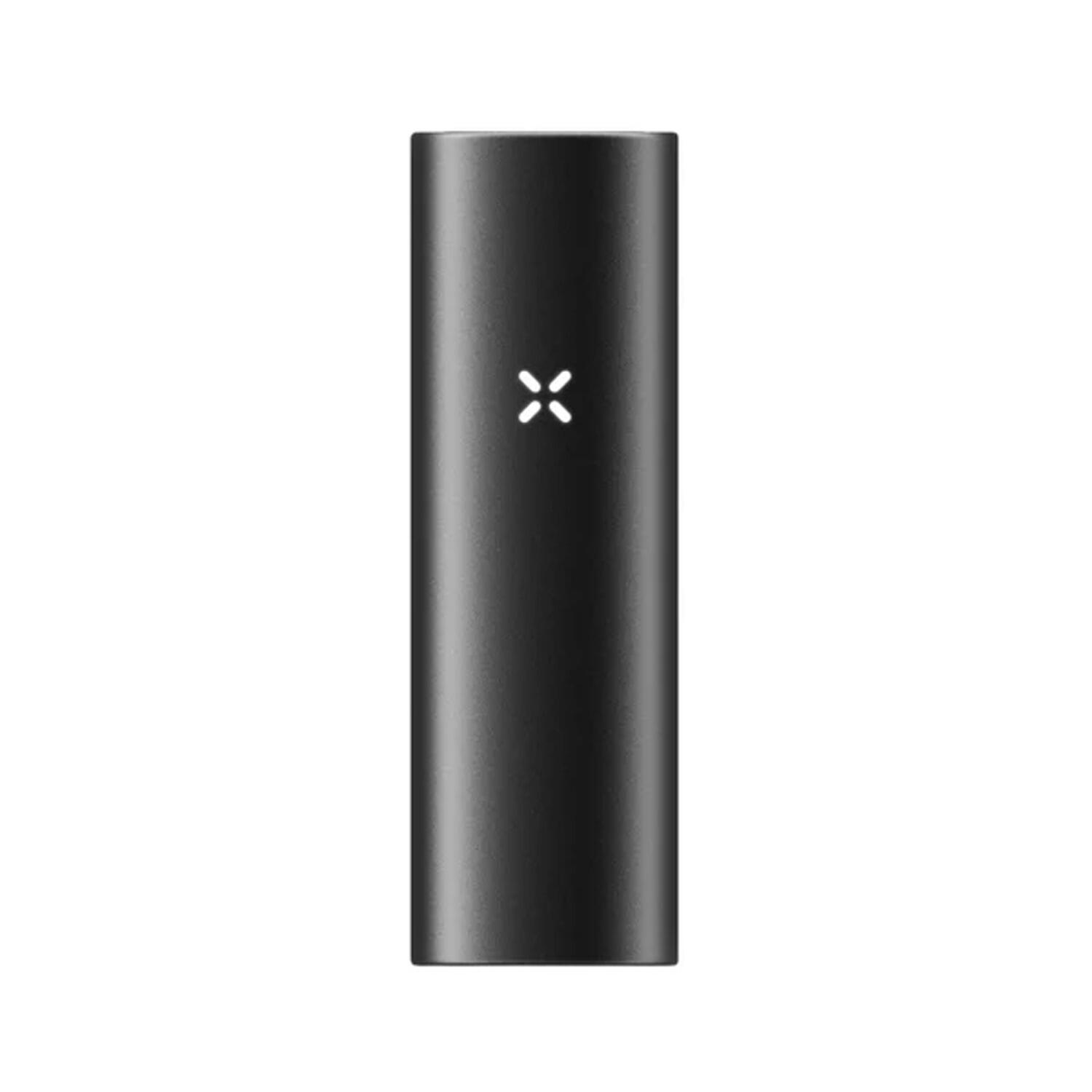 Front view of Pax Flow vaporizer in Onyx colour on flat surface