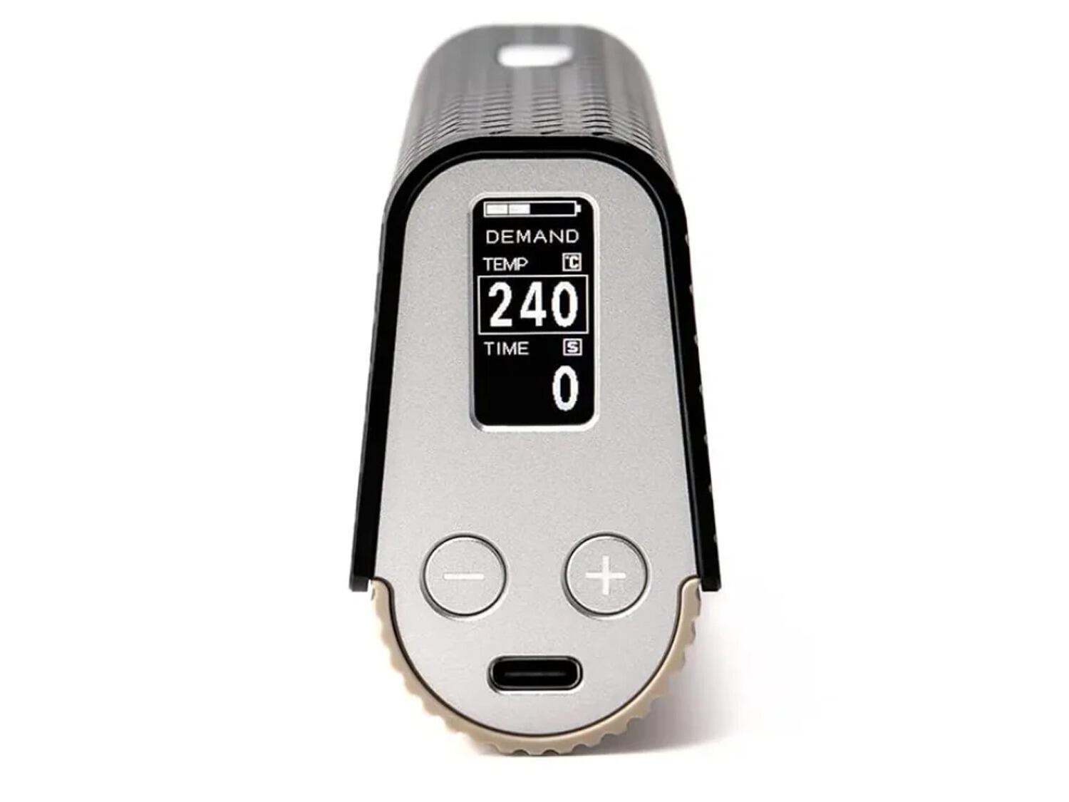 Limelight Frolic Vaporizer one‑button control interface for simple operation.