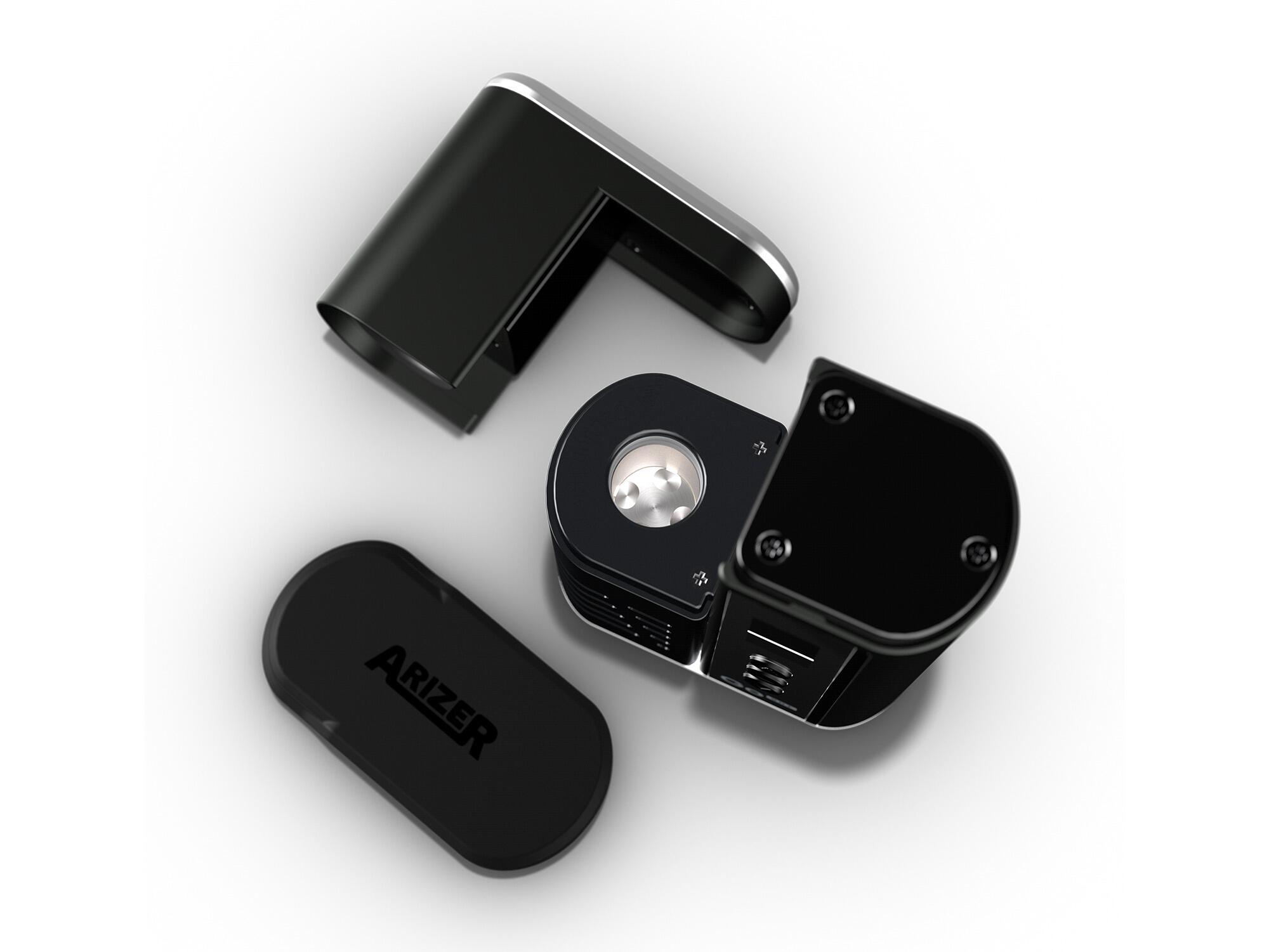 Arizer Go SRT hybrid heating chamber close‑up for dry herb vaporization