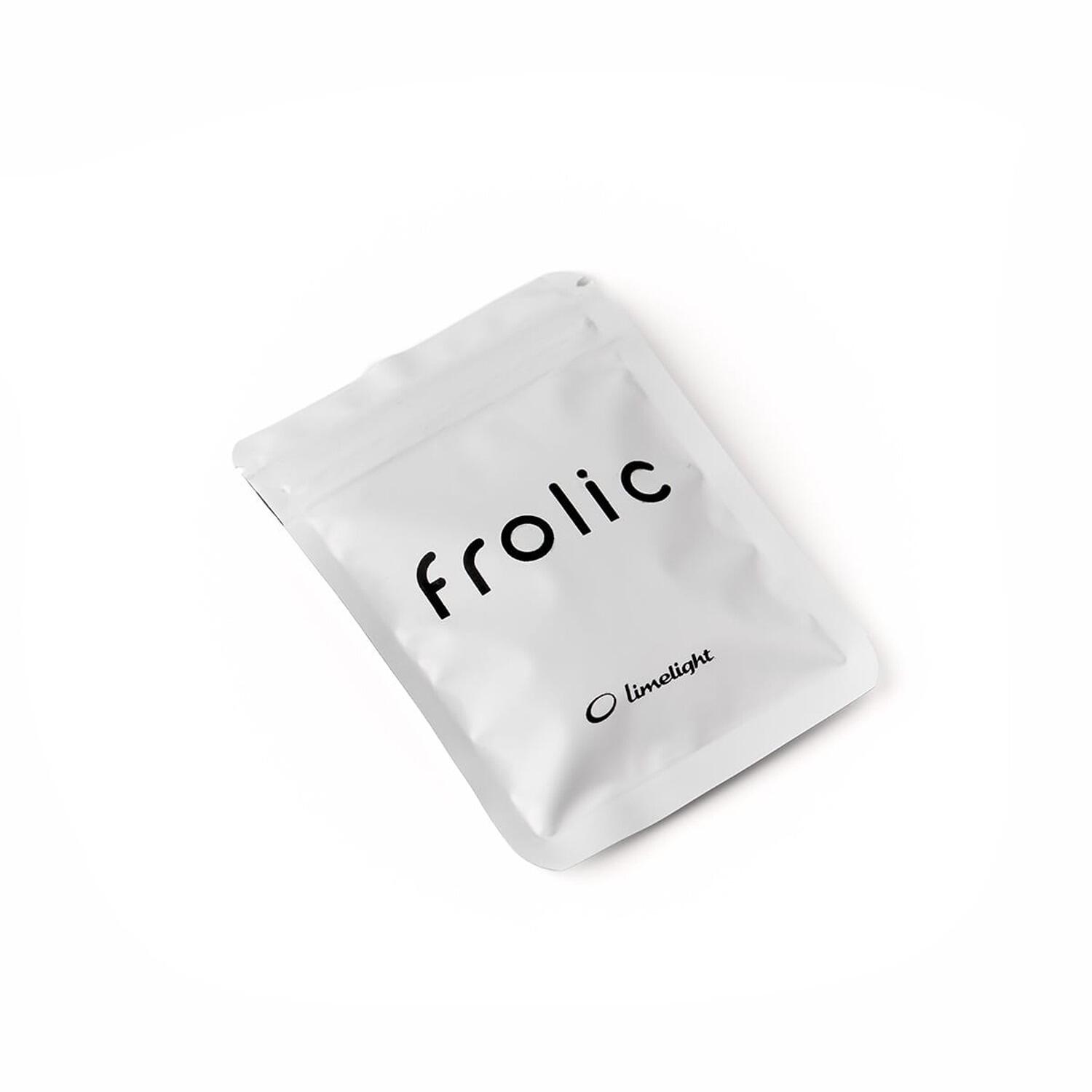 Limelight Frolic Fold‑Out Mouthpiece in retail packet, sealed Ultem accessory packaging on white background.