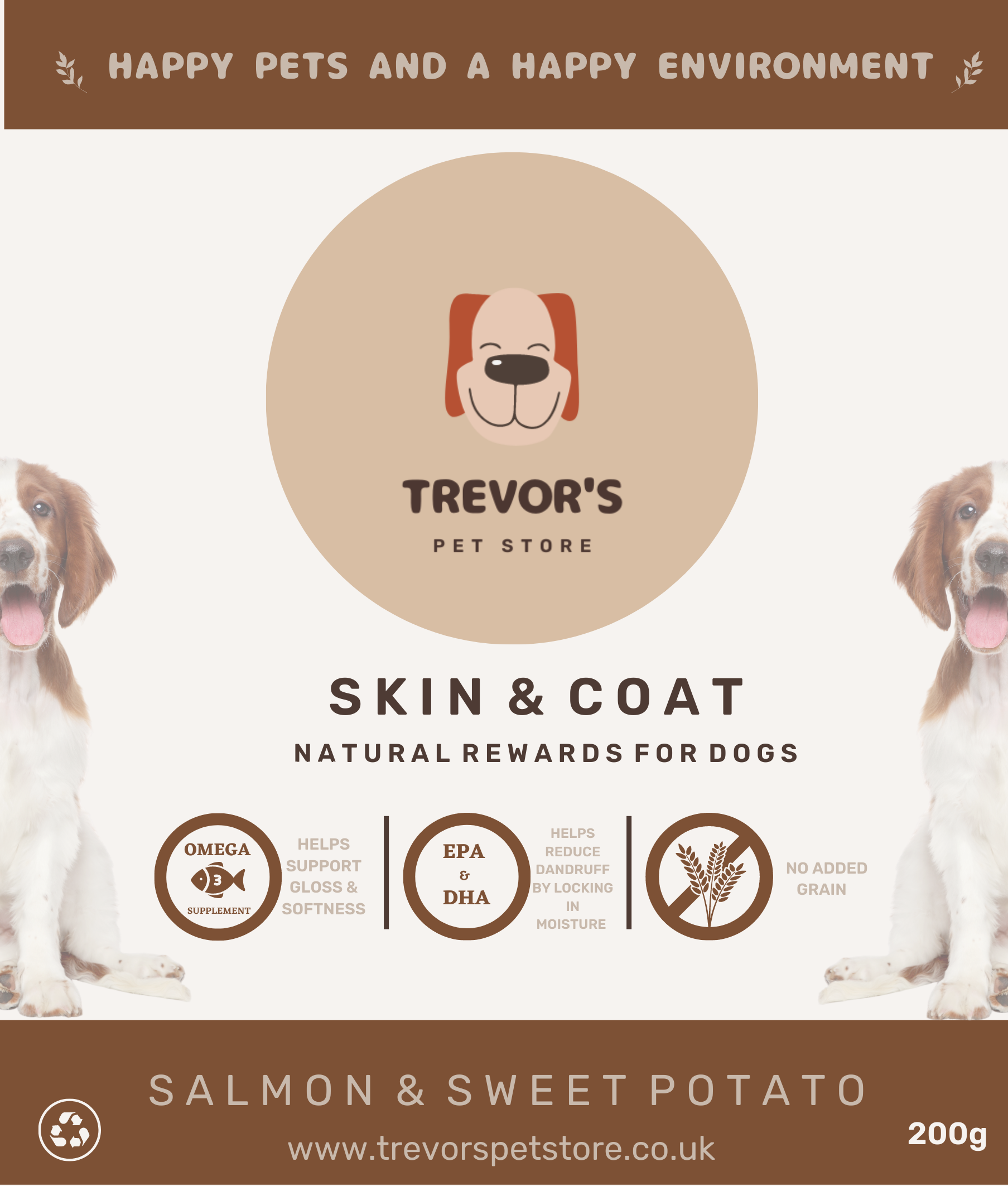 Trevor's Pet Store Skin & Coat Rewards - Salmon & Sweet Potato