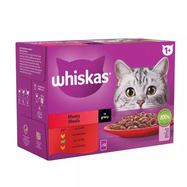 Whiskas 1+ Meaty Meals in Gravy