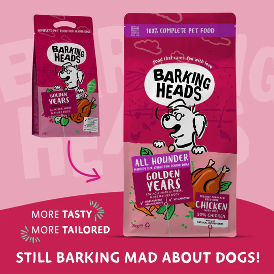 Barking Heads All Hounder Golden Years Chicken Dry Food 12kg