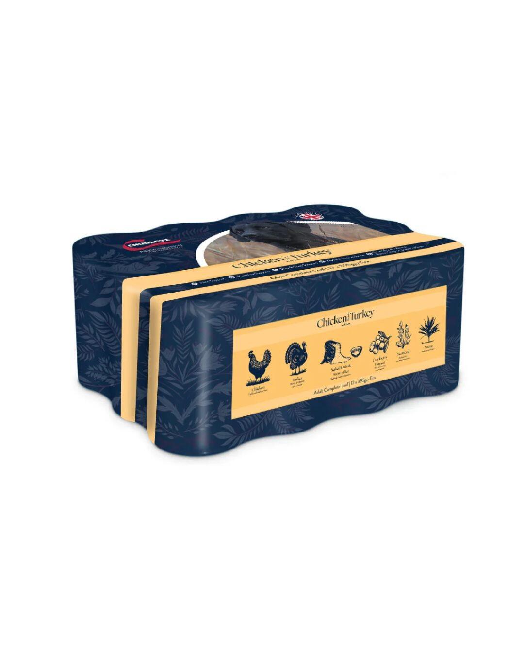 Chudleys Complete Wet Adult Working Dog Chicken rich in Turkey with Liver