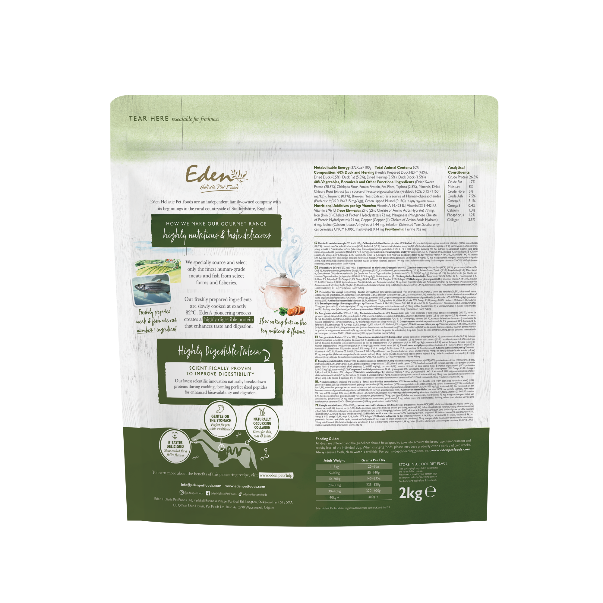 Eden Gourmet Range - Duck & Herring 2kg