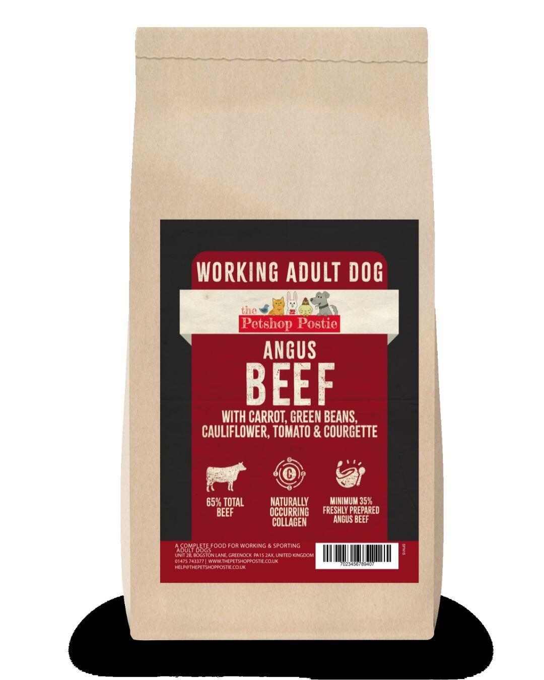 Petshop Postie Superfood 65 Angus Beef for Working Dogs 15kg