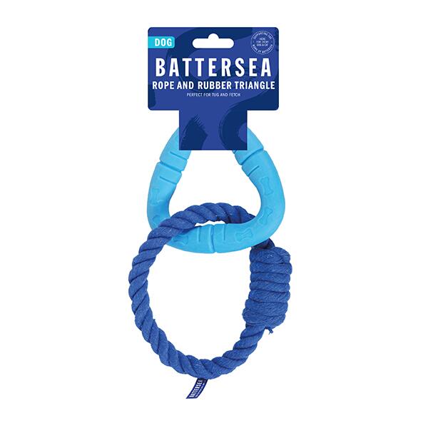 Battersea Rope and triangle dog toy