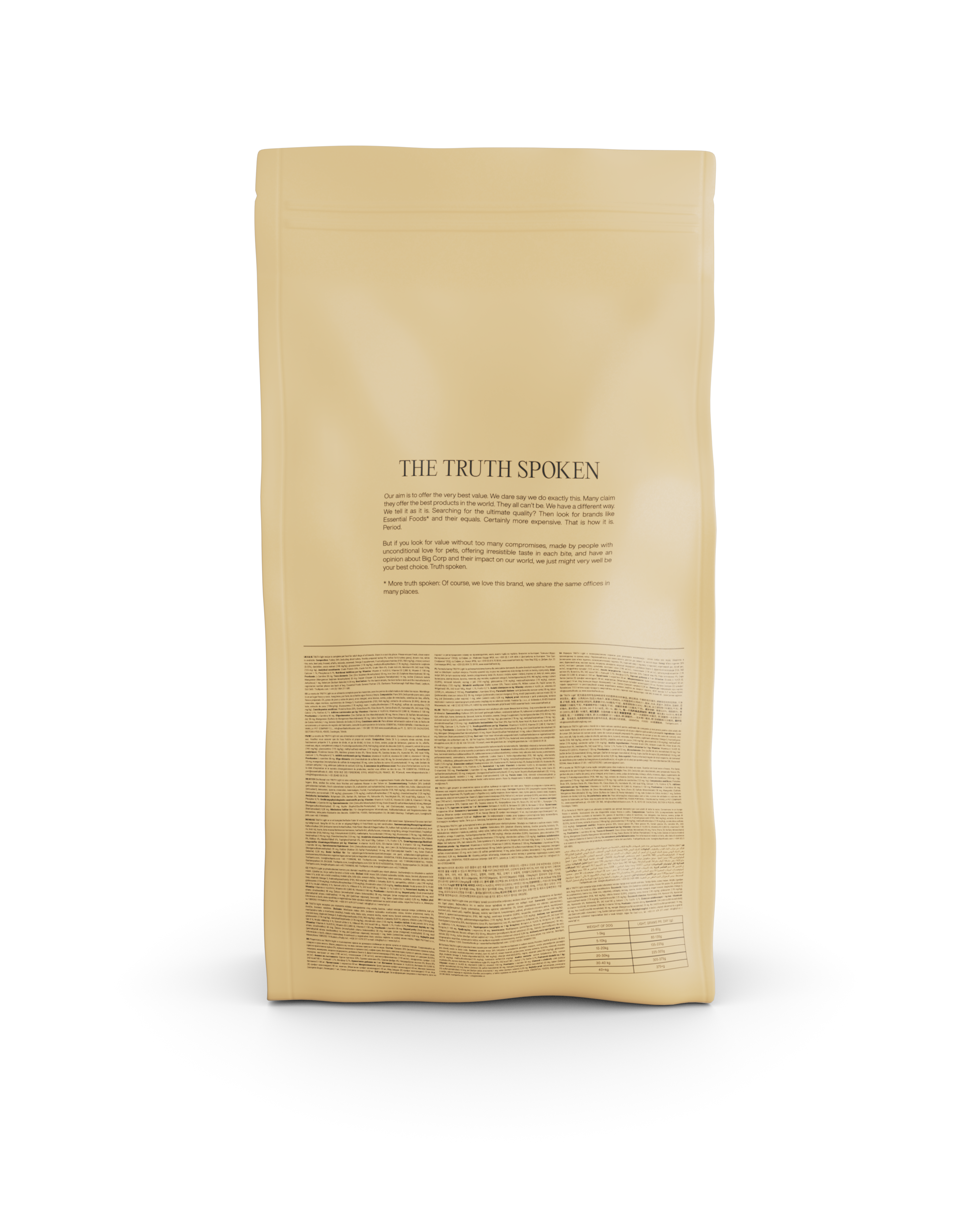 Truth Light Dog Food