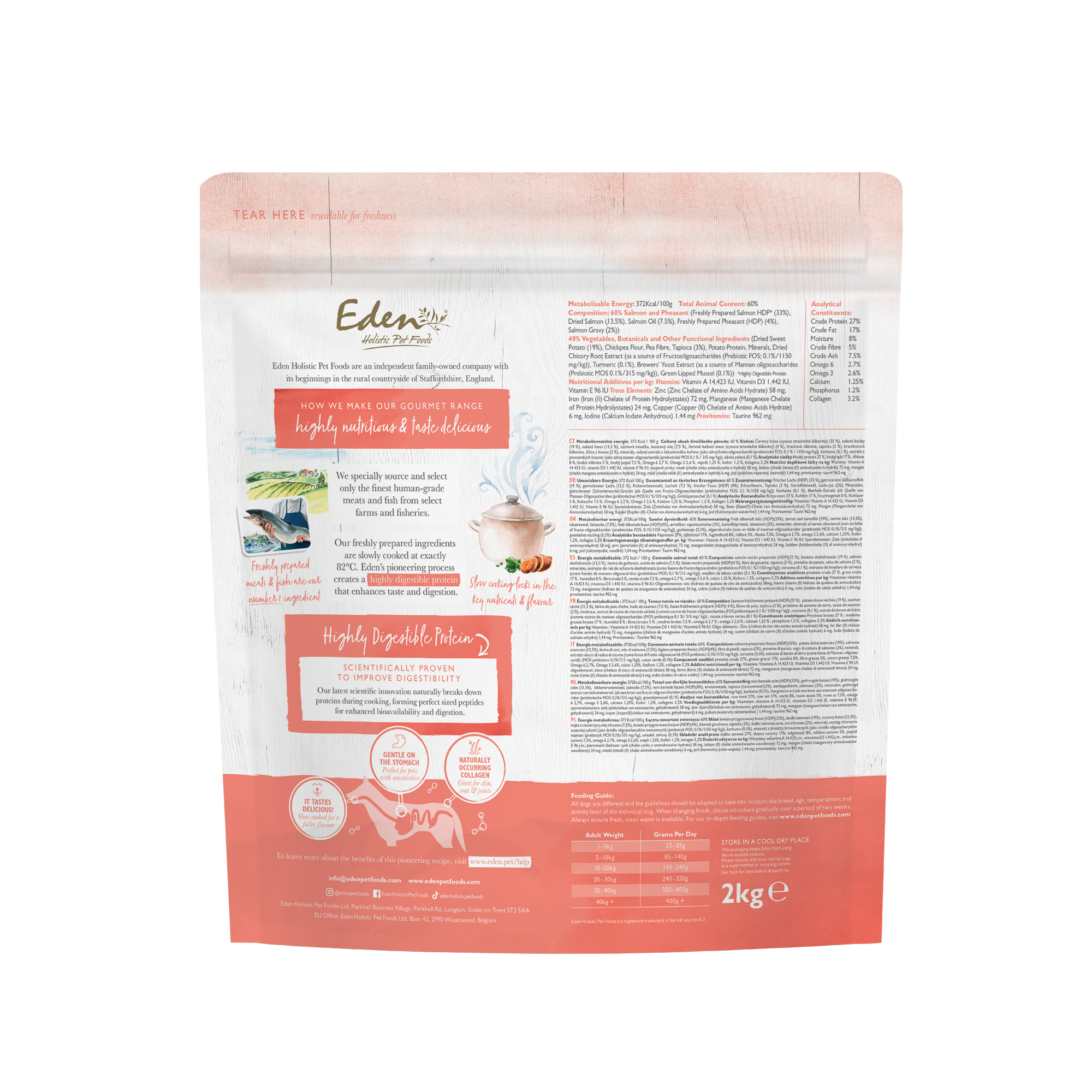 Eden Gourmet Range - Salmon & Pheasant 2kg