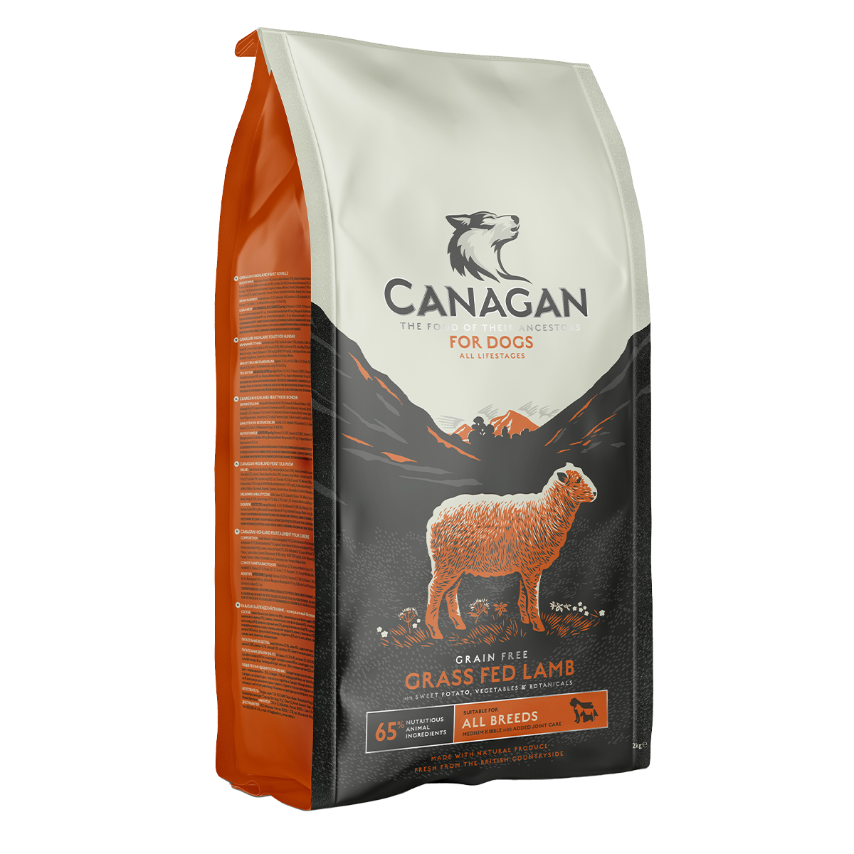 Canagan Grass Fed Lamb Dry Dog Food 2kg