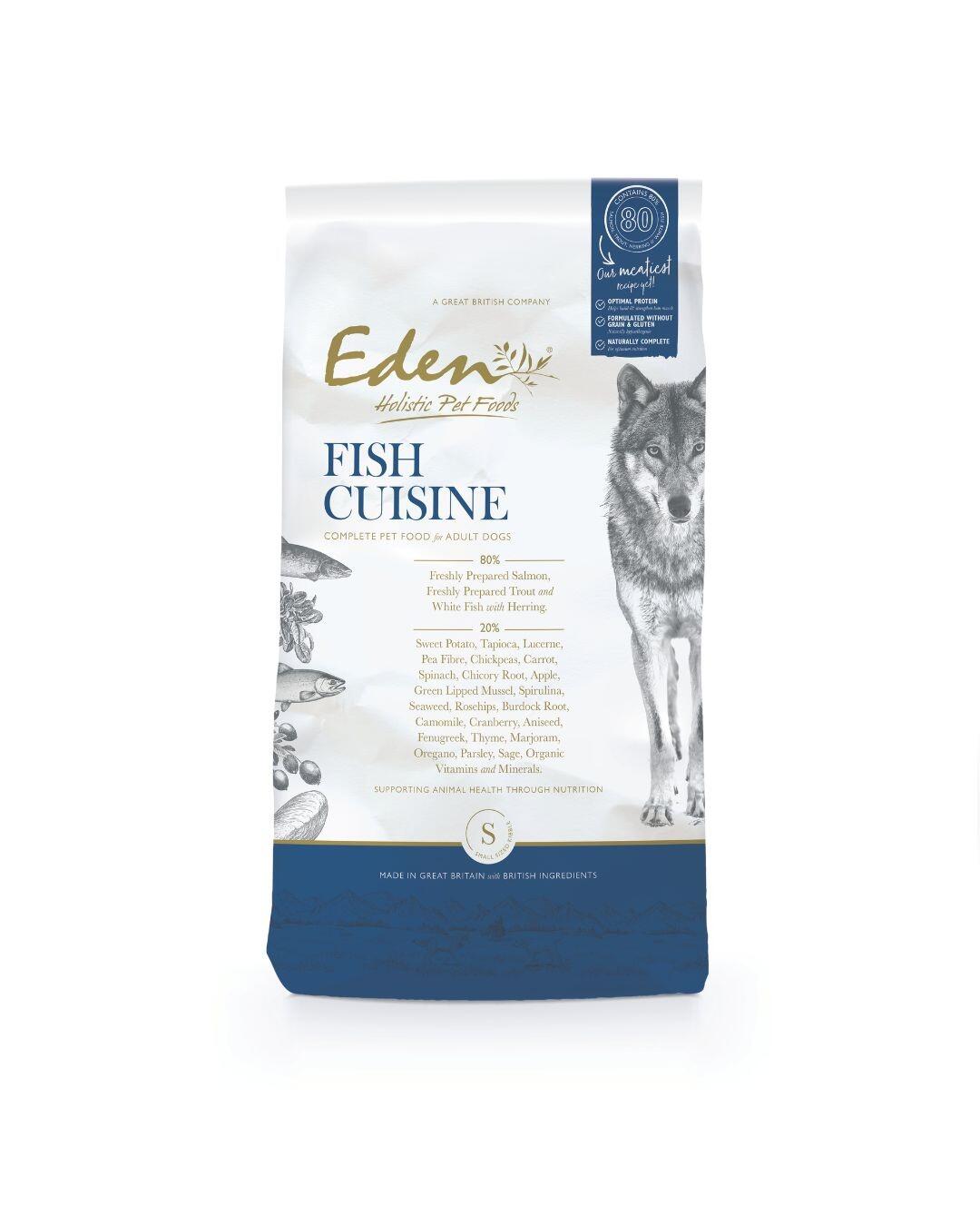 Eden Fish Cuisine 2kg Bag Small kibble