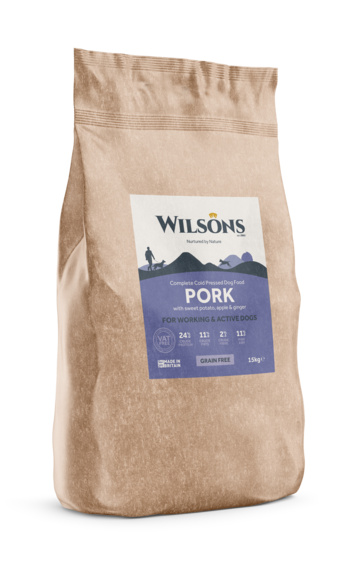 Wilsons Cold Pressed Working Dog Food Pork - 15kg