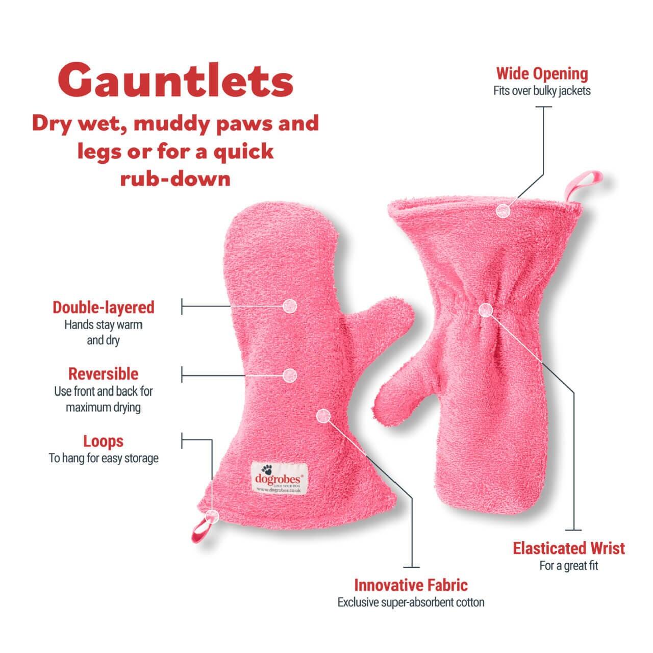Pink Drying Gauntlets