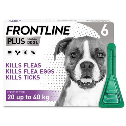 FRONTLINE PLUS Spot-On Flea & Tick Treatment Dog