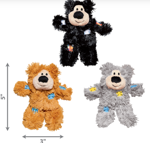 Kong Softies Patchwork Bear Cat Toy