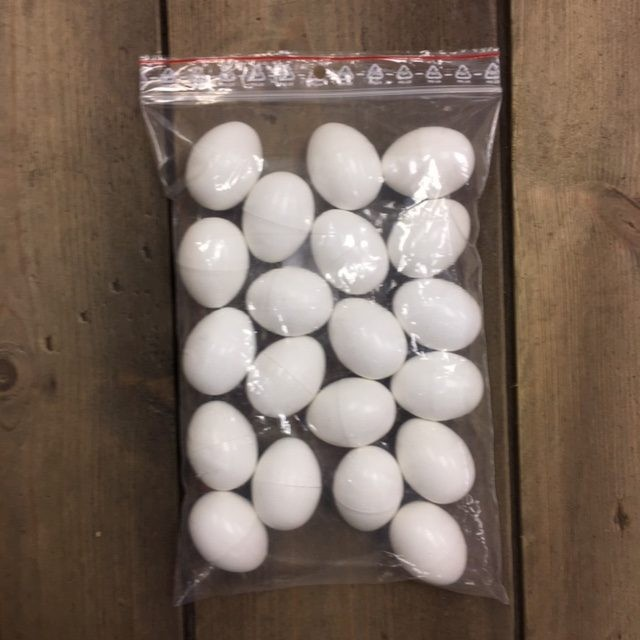 Plastic Pigeons Eggs (pack of 20)