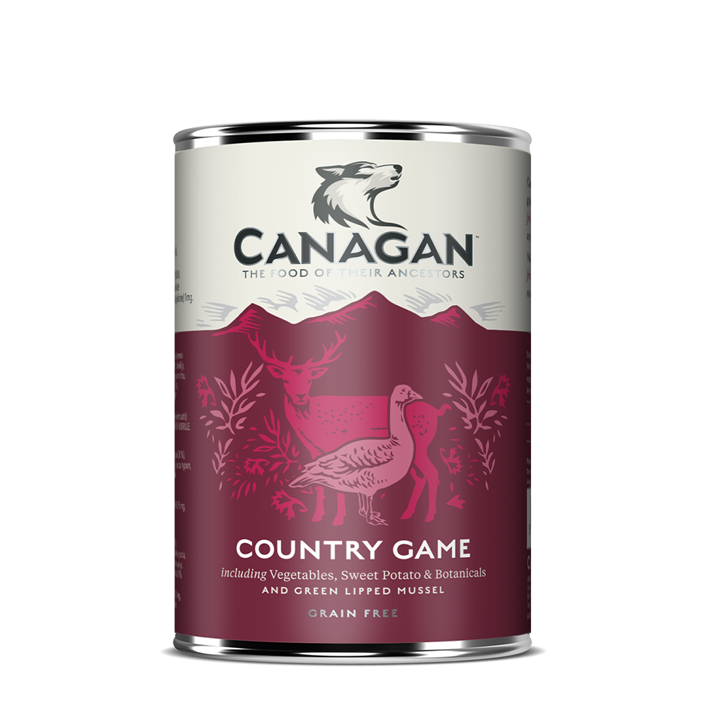 Canagan Wet Dog Food - Country Game For Puppies & Adults - 6 x400g