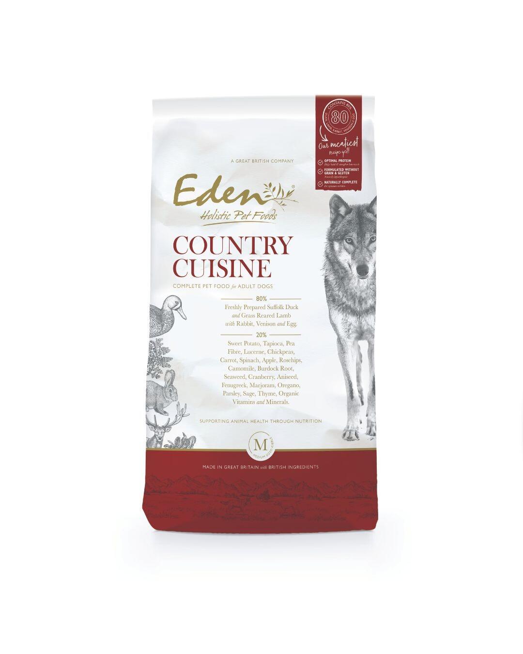 Eden Country Cuisine 2kg bag Medium kibble