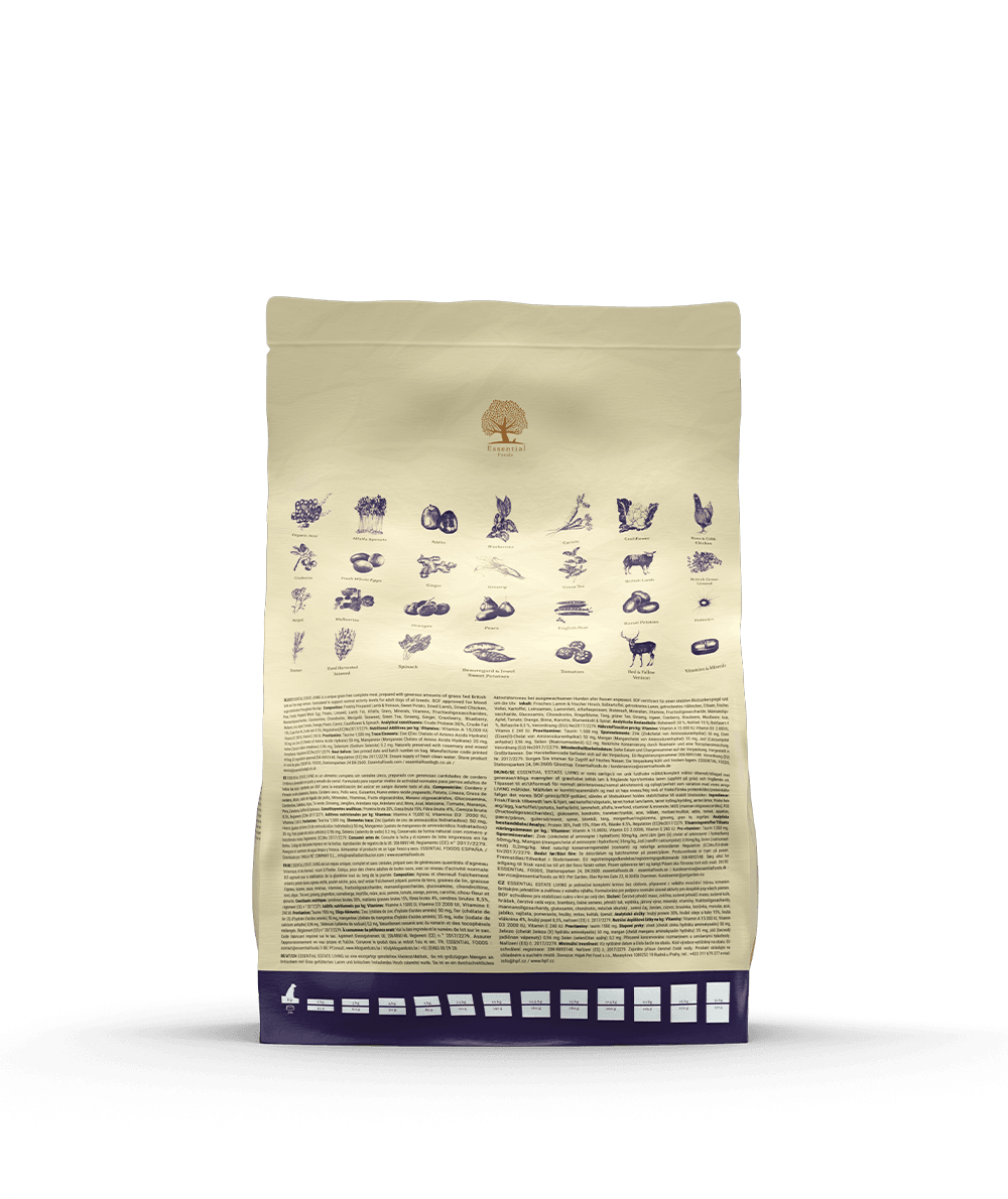 Essential Estate Living 3kg pack, back