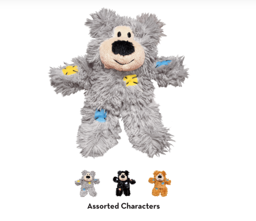 Kong Softies Patchwork Bear Cat Toy