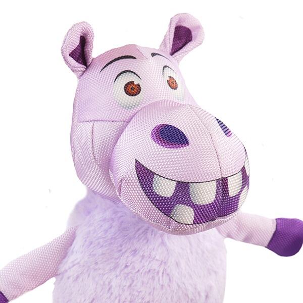 Rosewood Tough Safari Hippo Dog Toy detail