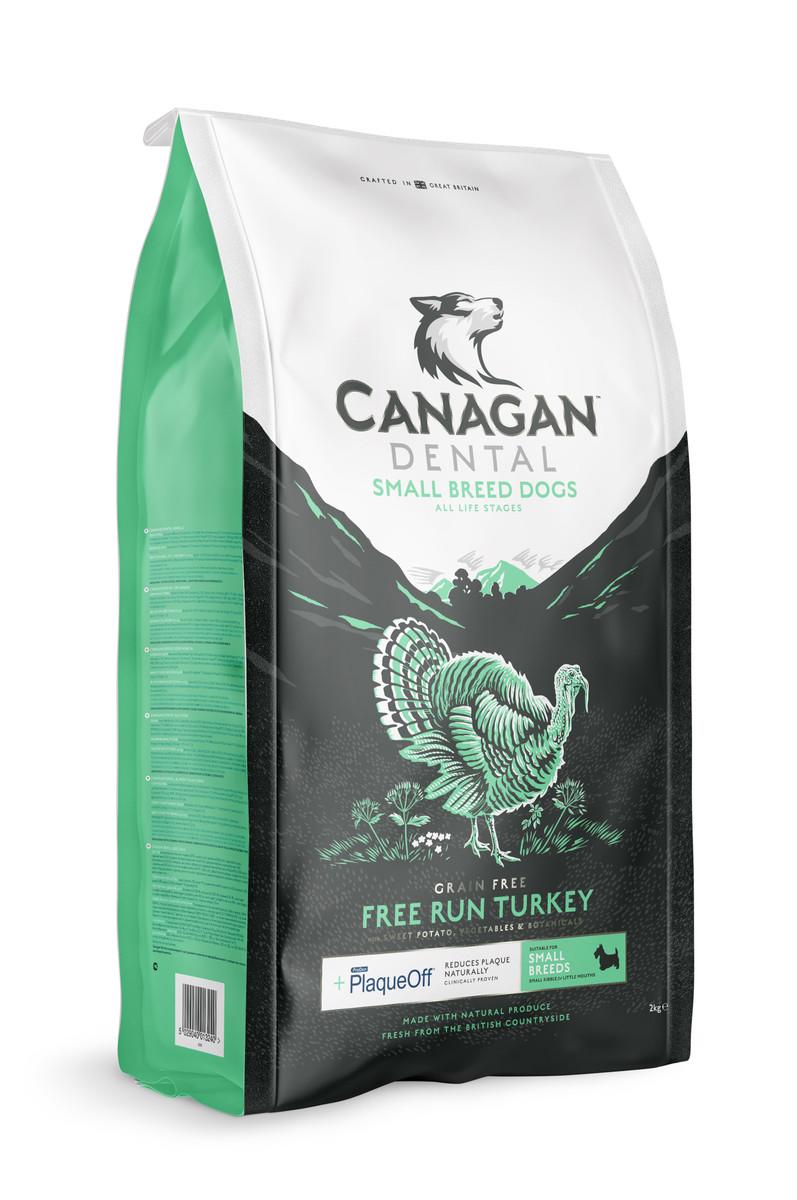 Canagan Small Breed Free-run Turkey Dental for all dogs with Proden PlaqueOff 6kg