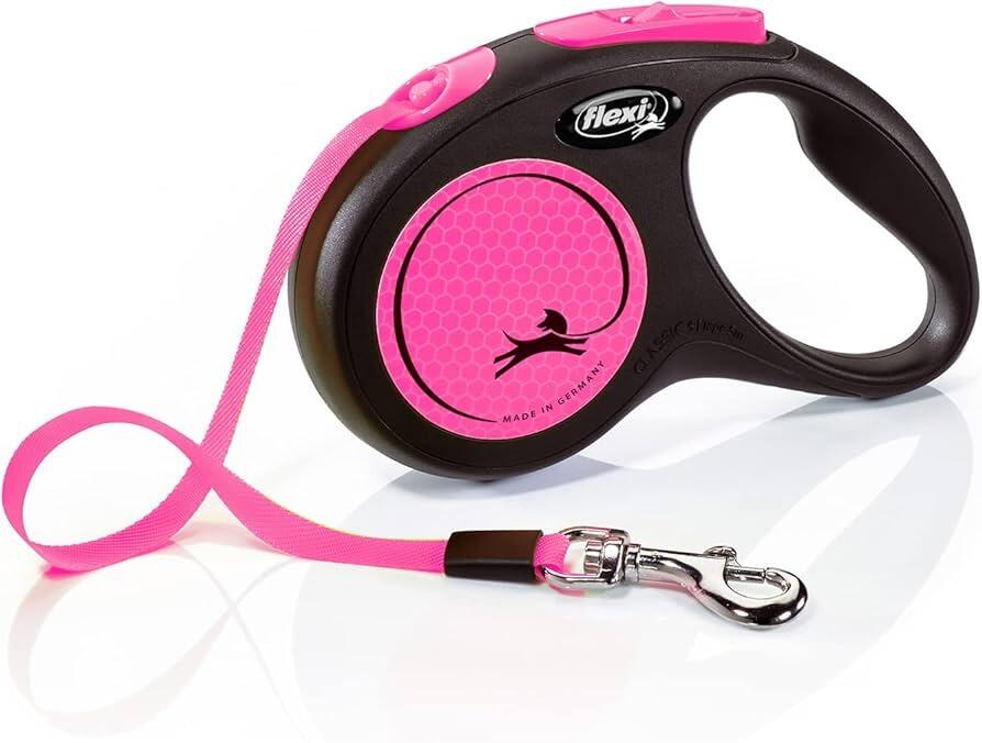 Flexi pink neon lead