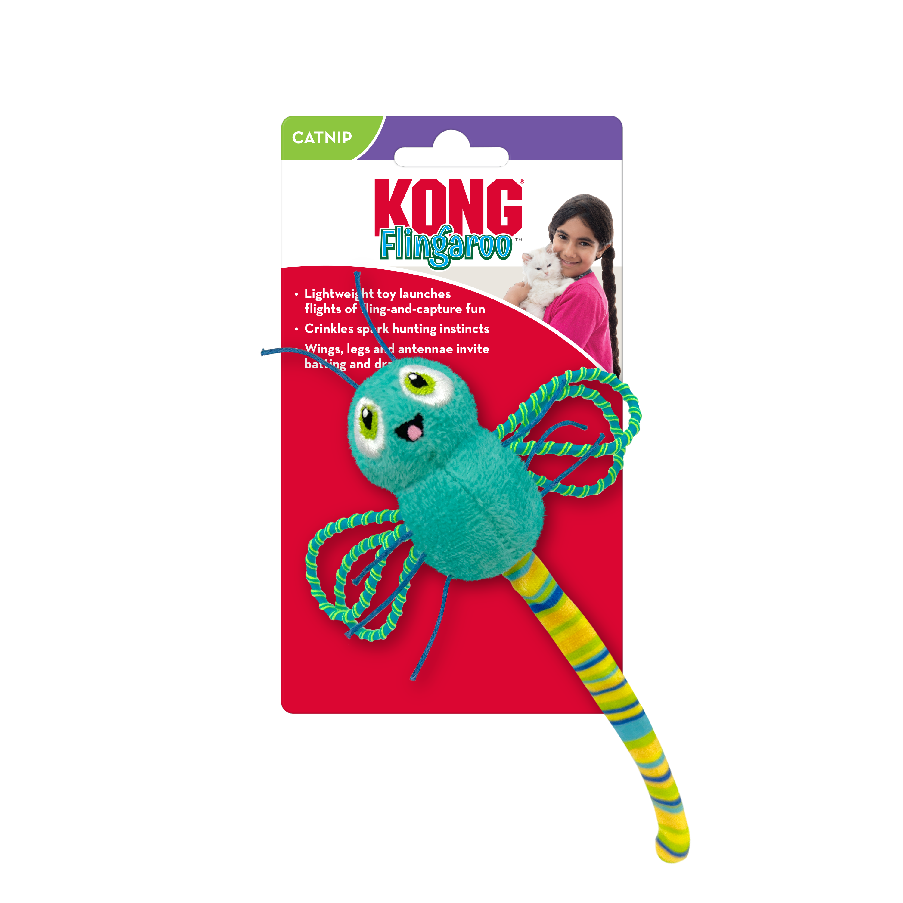 Kong Flingaroo Dragonfly Cat Toy