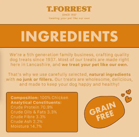 T.Forrest Pure Chicken Training Treats2