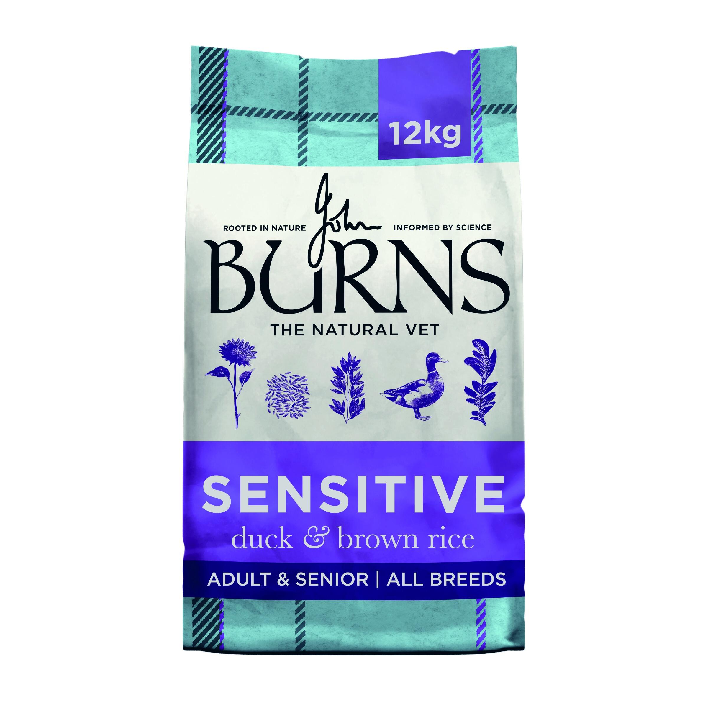 Burns Sensitive Duck & Brown Rice 12kg new packaging