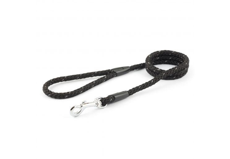 Ancol Black Reflective Lead